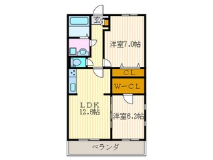 サンライト奥海印寺の物件間取画像